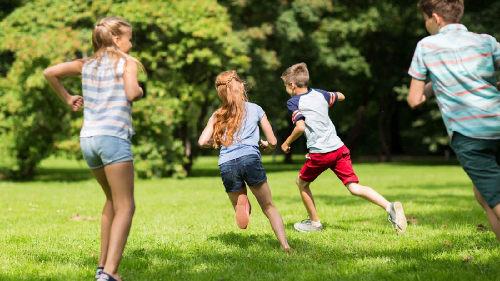 Kids Playing Outside