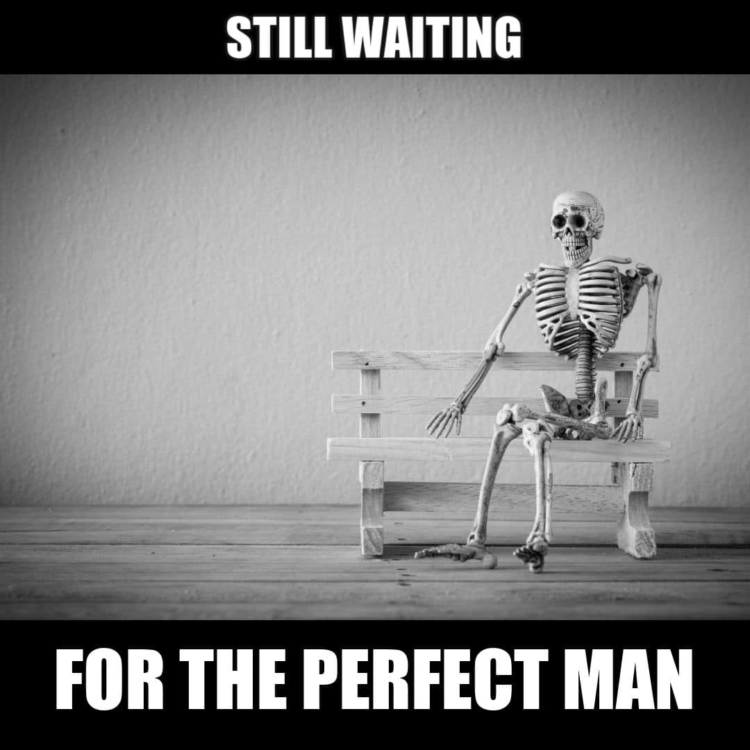 still waiting meme skeleton