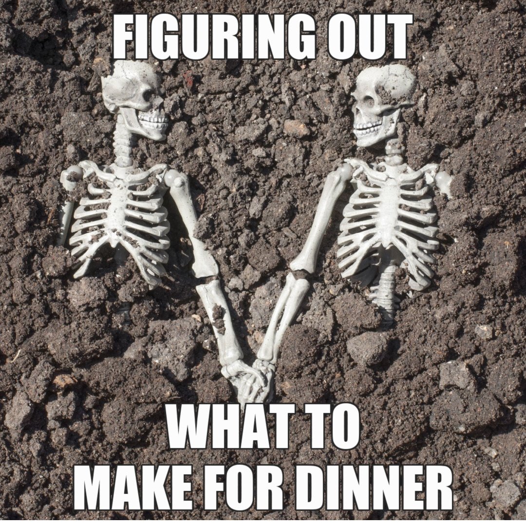 still waiting meme skeleton