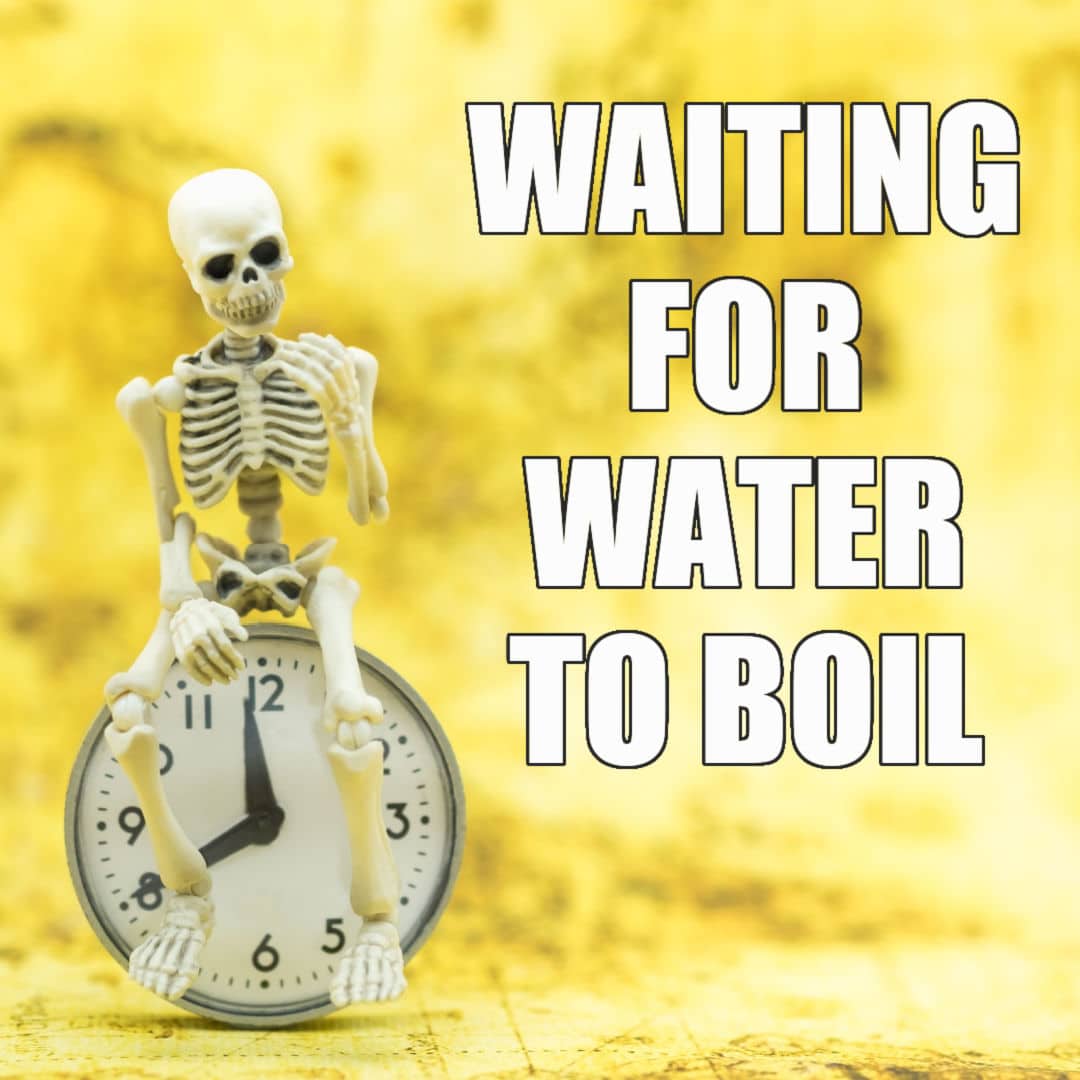 Still Waiting Skeleton Meme