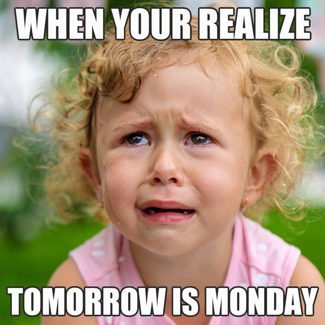 Sunday Meme - dreading Monday